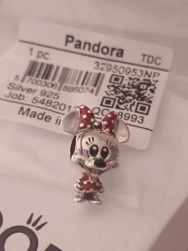 Charm Minnie Mouse Pandora Plata 925