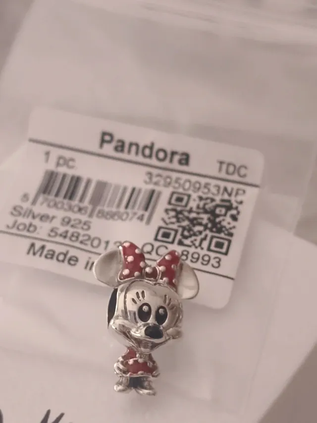 Charm Minnie Mouse Pandora Plata 925
