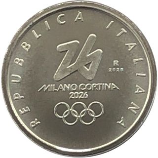 3 Monedas Conmemorativas 1/4 Euro Italia 2025