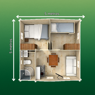 Bungalow 25m2 2 hab. ¡Extras Incluidos!