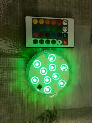 2 Pz Luce Piscina Impermeabile Subacquea 10 LED IT