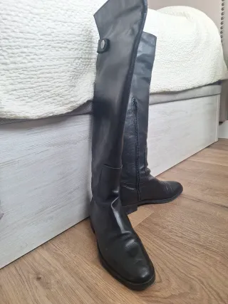 Botas altas de piel mujer hechas es España