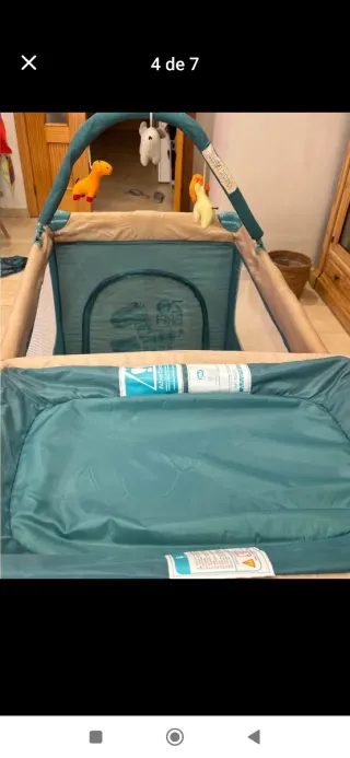 Cuna de viaje plegable