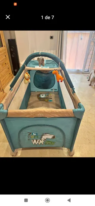 Cuna de viaje plegable