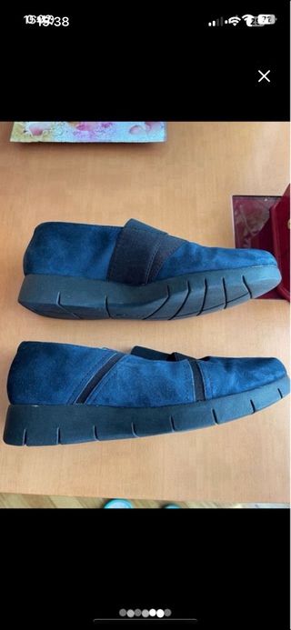 Zapatos Clarks Mujer Azul