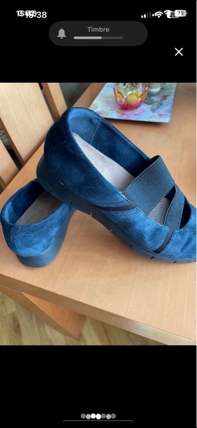 Zapatos Clarks Mujer Azul