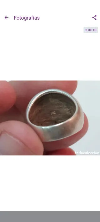 Sello de plata macizo