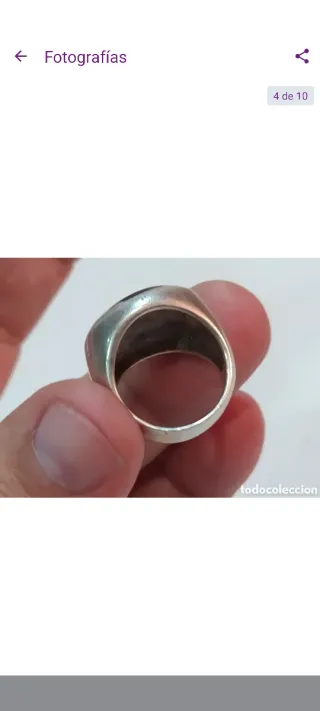 Sello de plata macizo