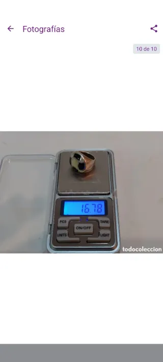 Sello de plata macizo