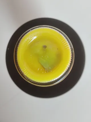 Candela Vetro Gialla Vergine Caridad del Cobre