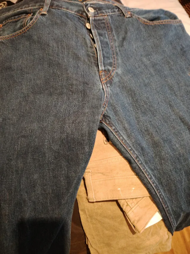 Pantalones Vaqueros Levi's 501 Azul Talla L 38/34