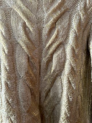 Jersey Mango trenzado brillo dorado Talla M