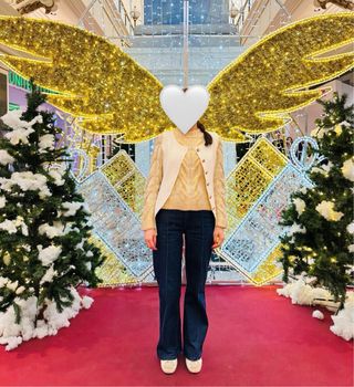 Jersey Mango trenzado brillo dorado Talla M