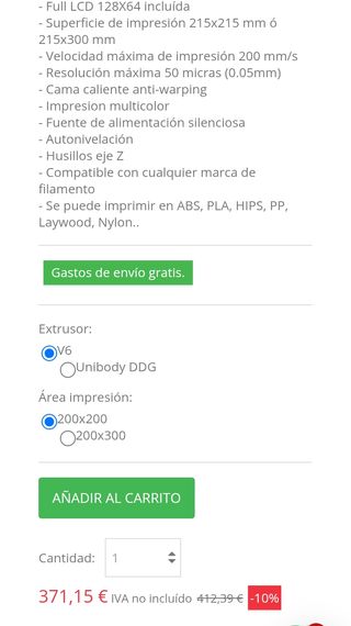 KitPrinter3D P3Steel Pro Impresora 3D DIY de acero