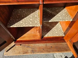 Antica servante credenza vittoriana in mogano