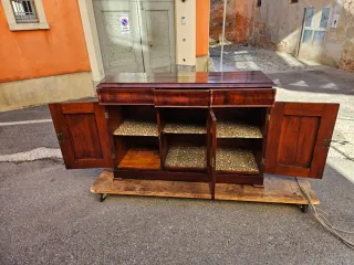Antica servante credenza vittoriana in mogano