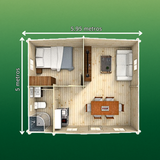 Bungalow 30m2 de 1 hab. ¡Extras incluidos!