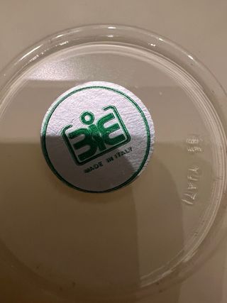 Piattino vintage con angelo presenti segni