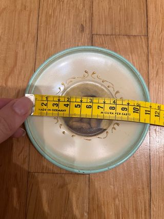 Piattino vintage con angelo presenti segni