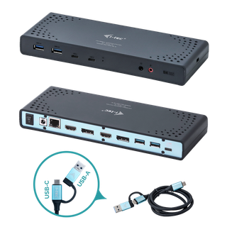 Estación Docking i-tec Dual Display USB-C/USB-A 65W