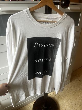 Camiseta Pull&Bear Manga Larga Talla XL
