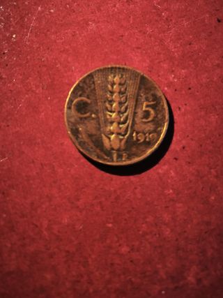 Moneta 5 Lire 1919