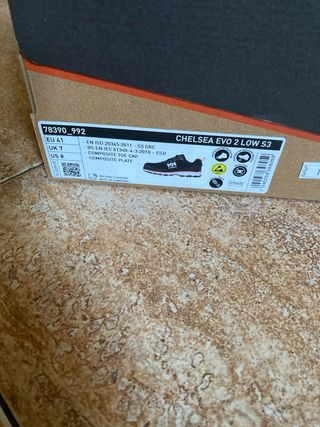 Zapatos de seguridad Helly Hansen T.41. Nuevos