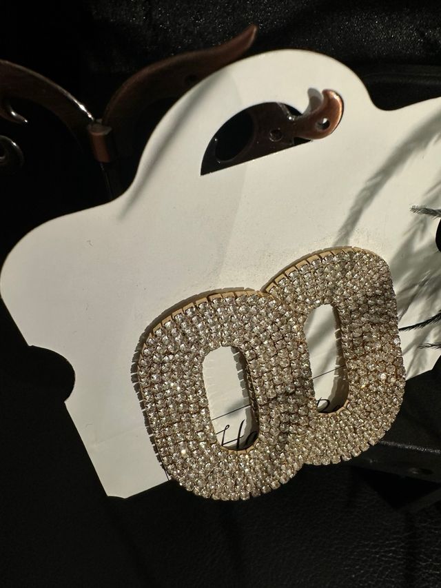 Orecchini donna strass ovali