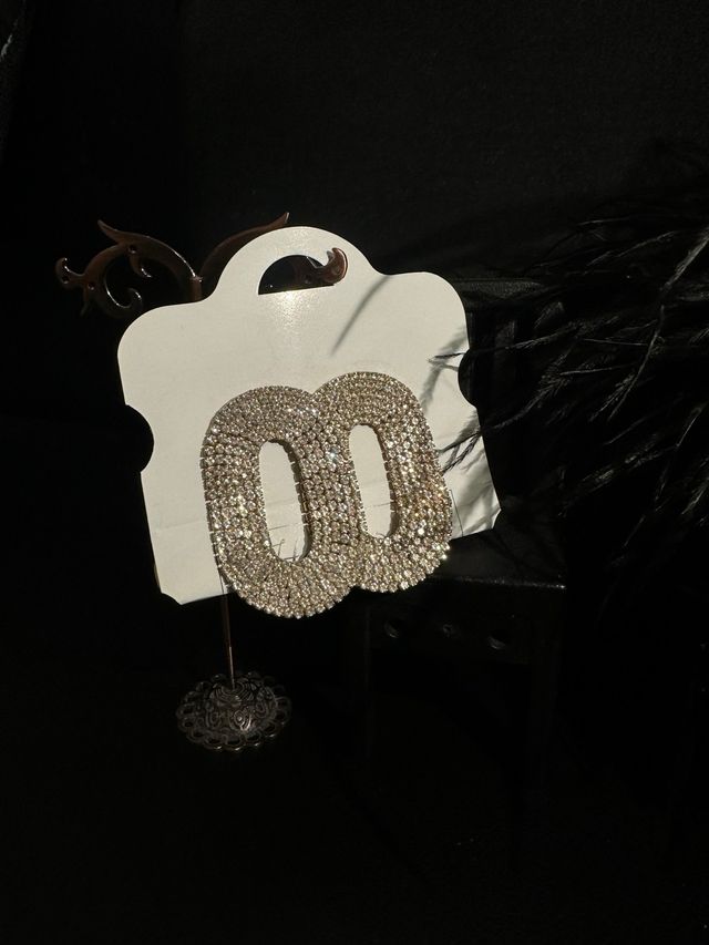 Orecchini donna strass ovali