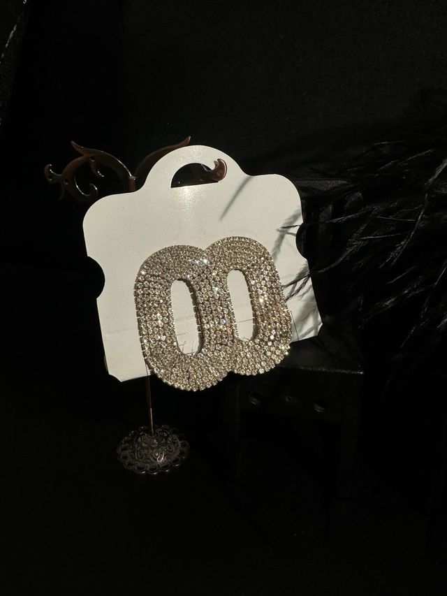 Orecchini donna strass ovali