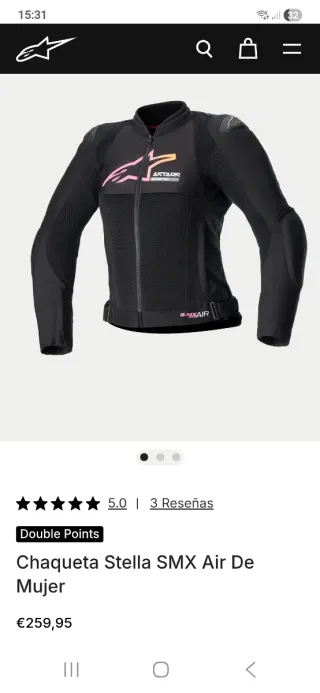 Chaqueta Moto Alpinestars Stella SMX Air