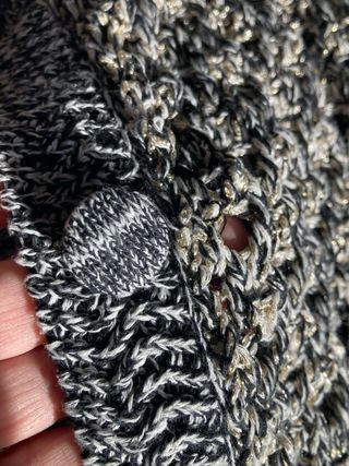 Chaqueta Zara punto metalizada mujer T L