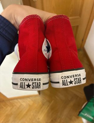 Botas Converse All Star Rojas Talla X