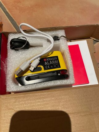 Candado Alarma Moto KRASER Nuevo a estrenar