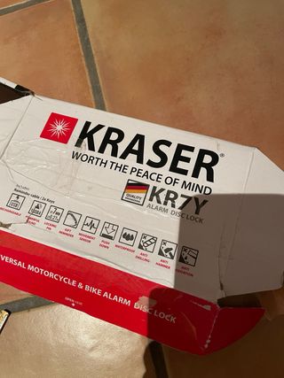 Candado Alarma Moto KRASER Nuevo a estrenar