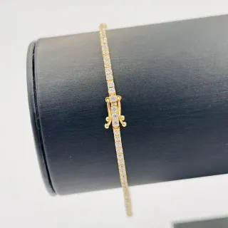 PULSERA RIVIERE OSO ROSA. Oro 18k.