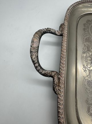 Bandeja antigua decorada Silverplate