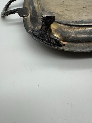 Bandeja antigua decorada Silverplate