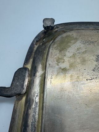 Bandeja antigua decorada Silverplate