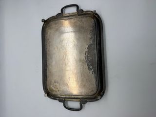 Bandeja antigua decorada Silverplate