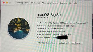 MacBook Pro 13 2016 Intel Core i5 256GB 8 GB