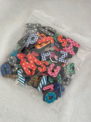 Imanes letras nevera