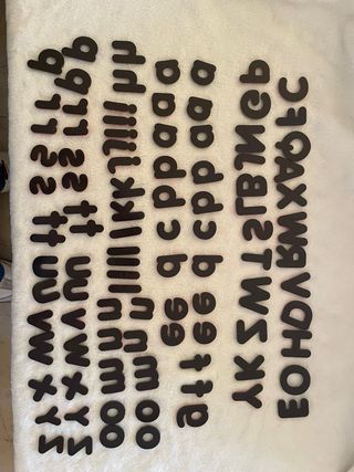 Imanes letras nevera