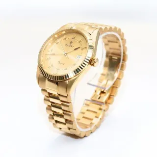RELOJ CAUNY CABALLERO. Oro 18k. Peso: 108,50grs.