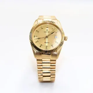 RELOJ CAUNY CABALLERO. Oro 18k. Peso: 108,50grs.