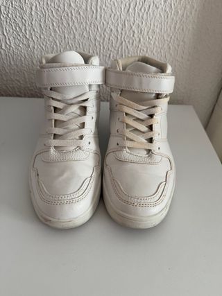 Zapatillas botín blancas