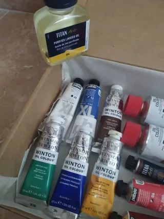Estuche Pinturas Óleo Winsor & Newton y más