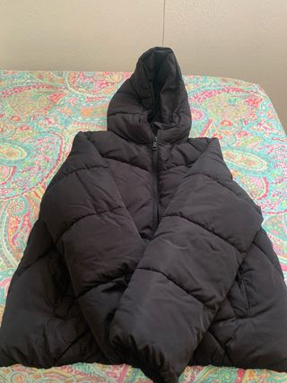 Plumífero negro niña 13-14 años