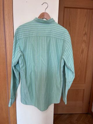 Camisa El Ganso Rayas Verdes y Blancas