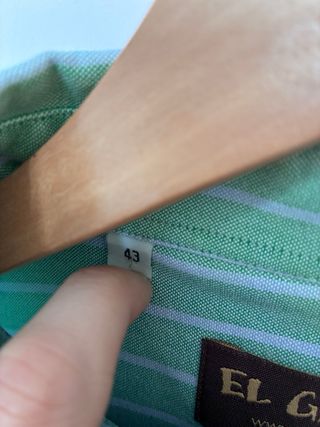 Camisa El Ganso Rayas Verdes y Blancas